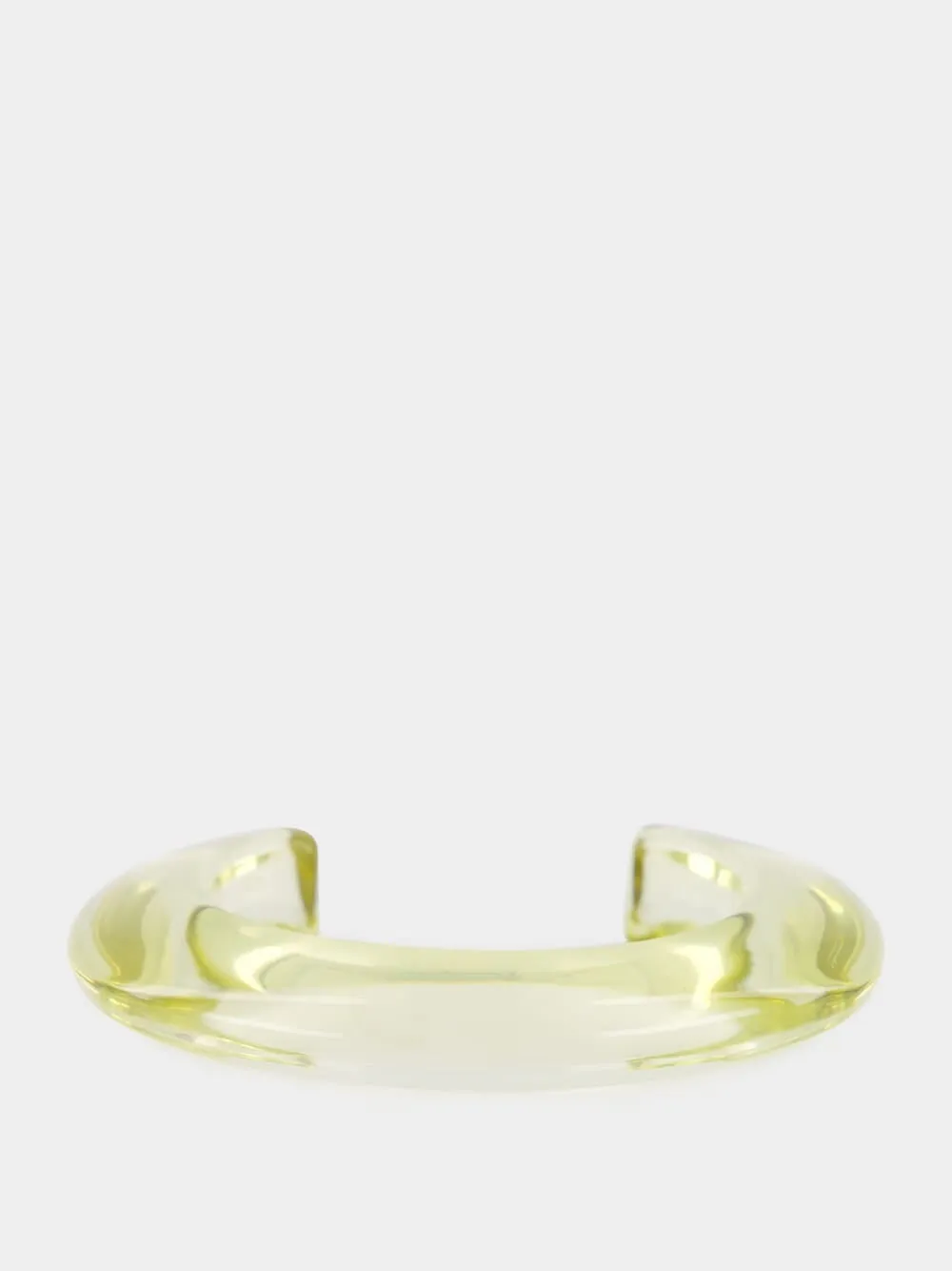 Lime Resin Ridge Cuff Bracelet sold by Fashion Clinic product image thumbnail 2