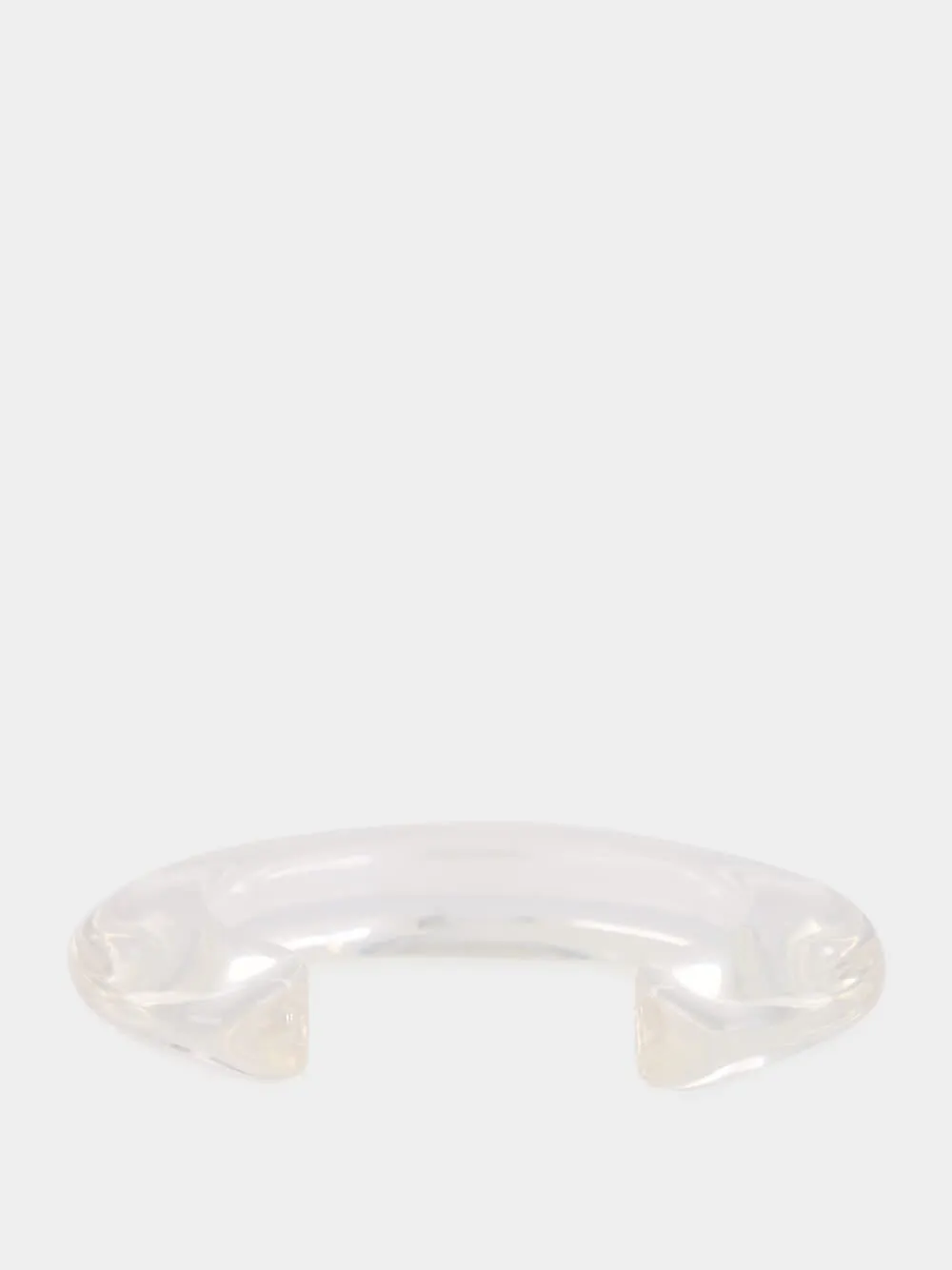Clear Resin Ridge Cuff Bracelet sold by Fashion Clinic product image thumbnail 2
