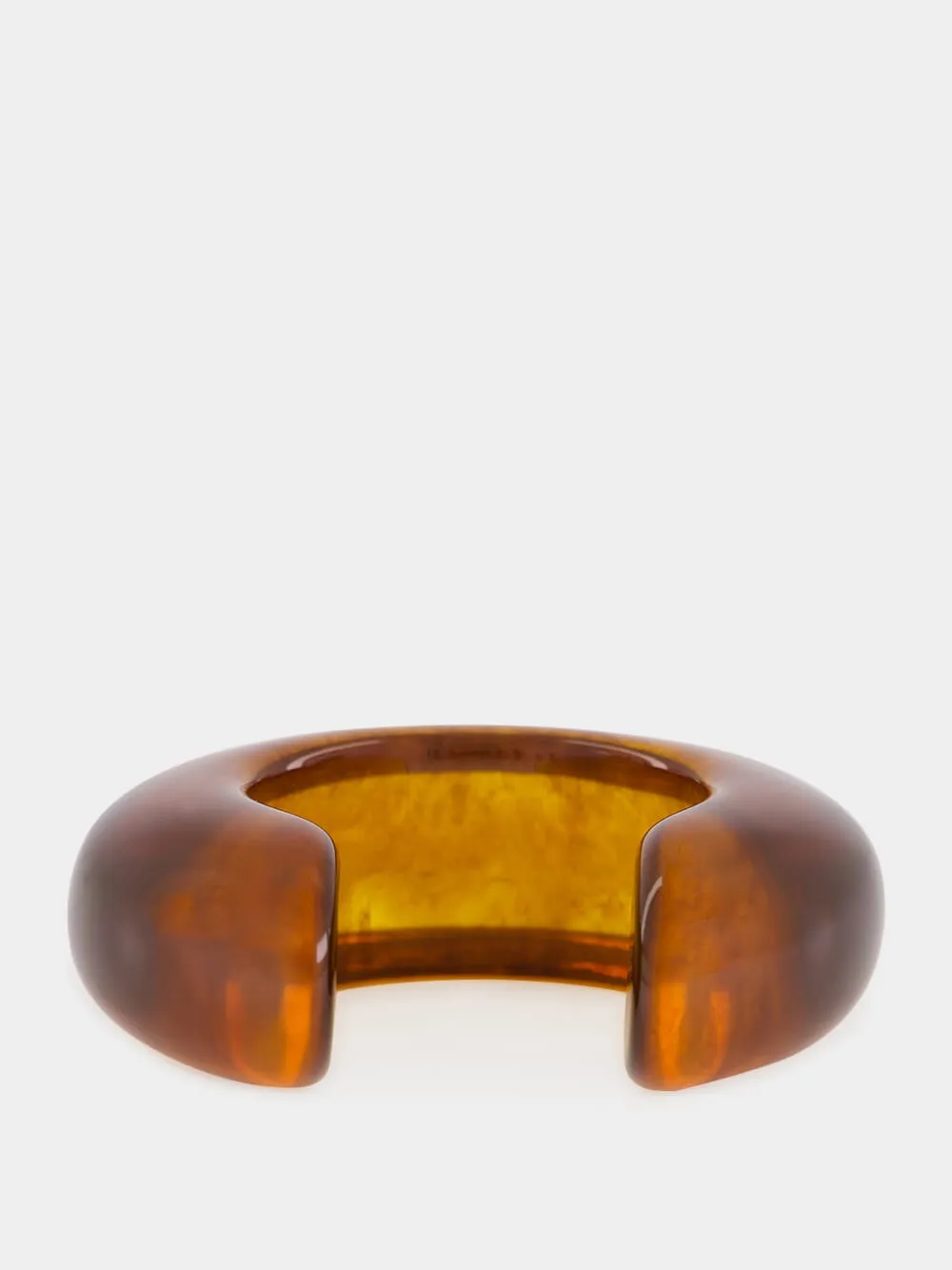 Tortoise Resin Arc Cuff Bracelet sold by Fashion Clinic product image thumbnail 3