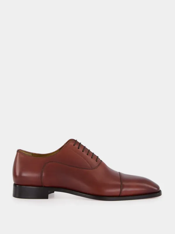 Cuoio Brown Greggory Oxfords sold by Fashion Clinic