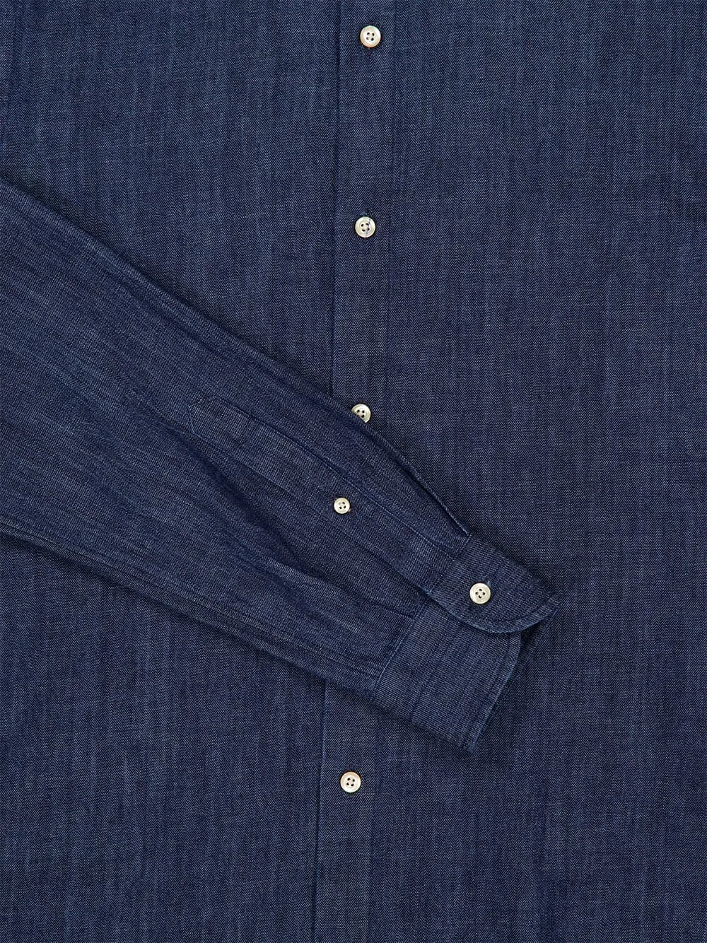 Dark Blue Cotton Long-Sleeve Shirt sold by Fashion Clinic product image thumbnail 4