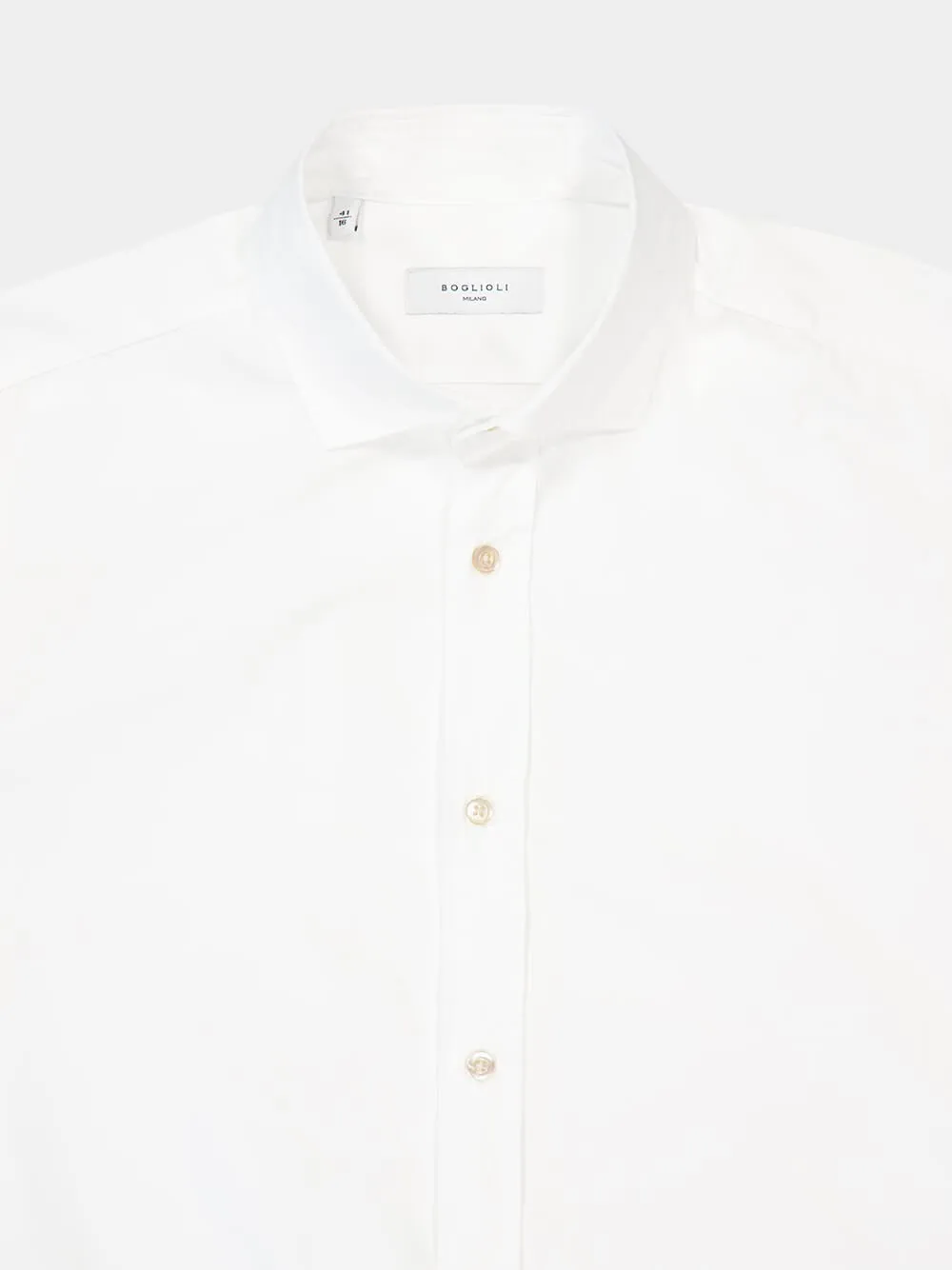 White Cotton Long-Sleeve Shirt sold by Fashion Clinic product image thumbnail 3