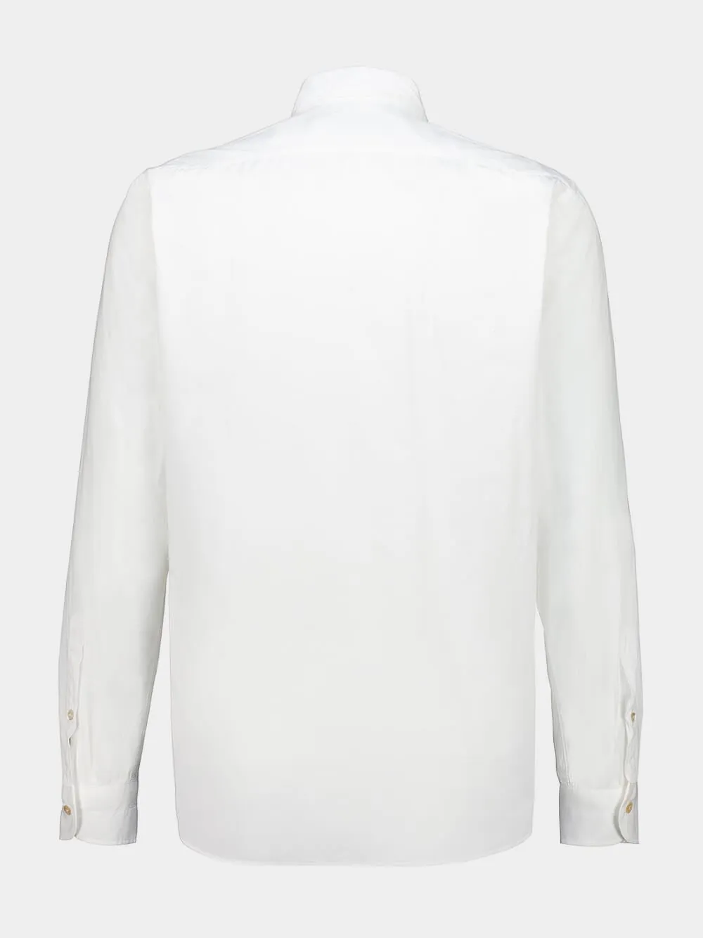 White Cotton Long-Sleeve Shirt sold by Fashion Clinic product image thumbnail 2