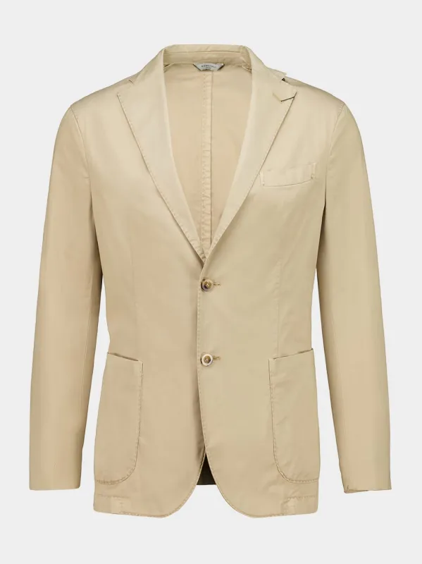 Beige Cotton Two-Piece Suit sold by Fashion Clinic