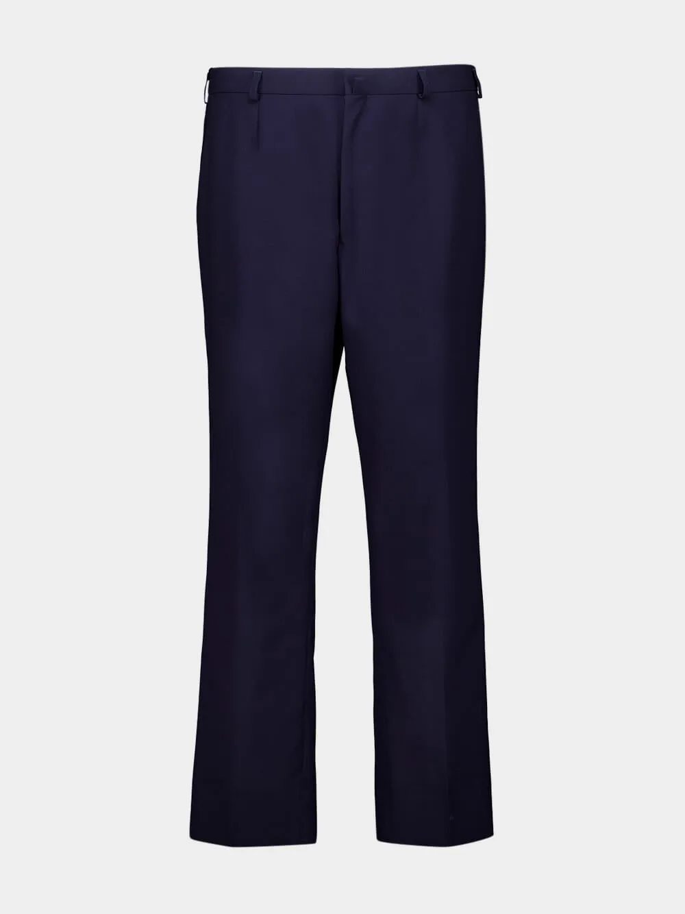 Navy Classic Fit Wool Trousers sold by Fashion Clinic product image thumbnail 2