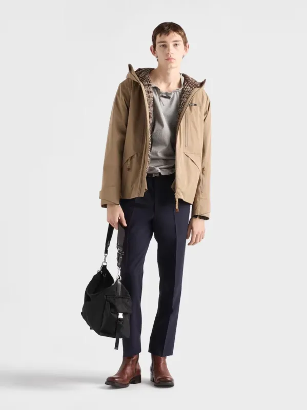 Navy Classic Fit Wool Trousers sold by Fashion Clinic