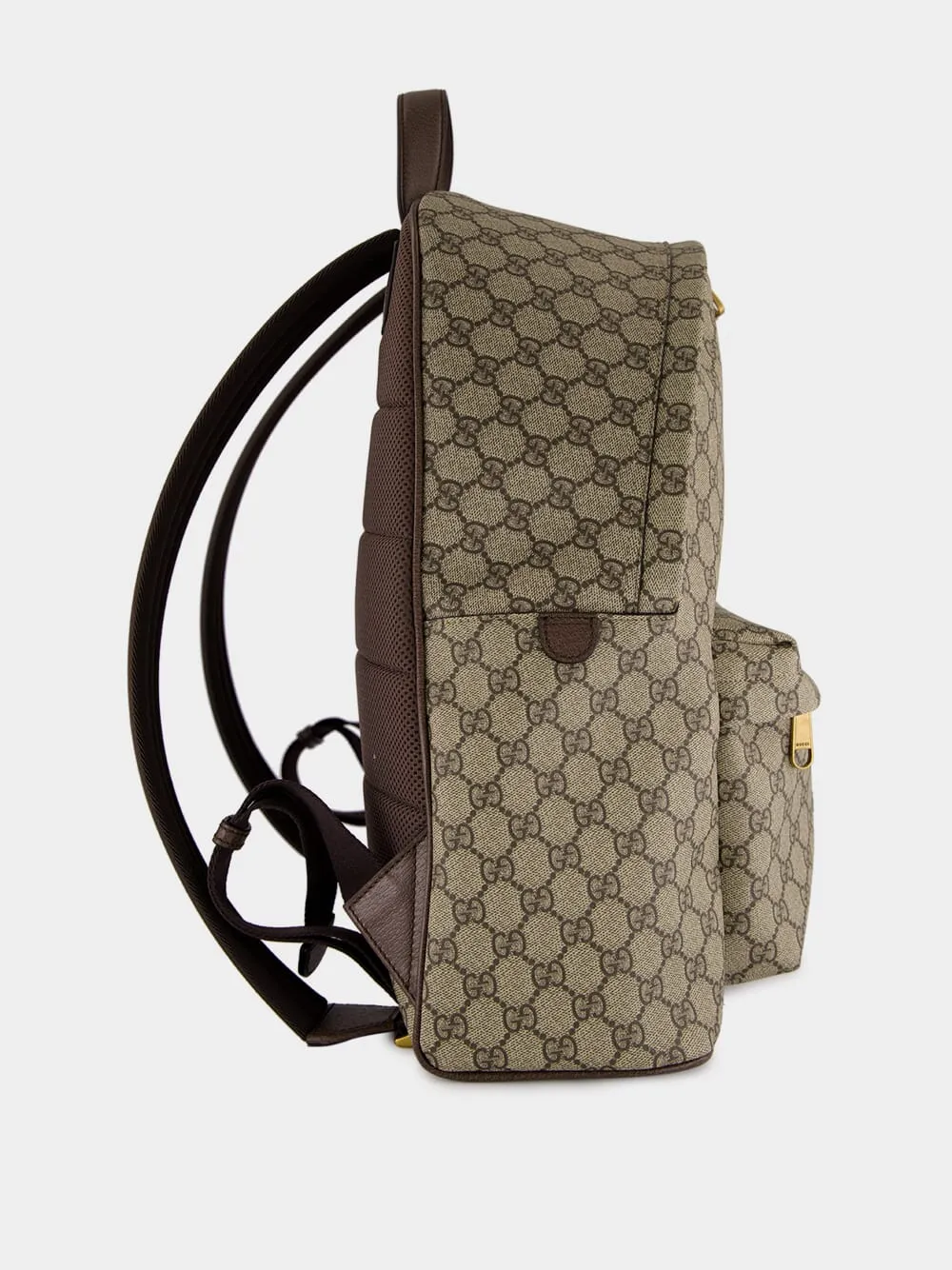 Beige GG Monogram Twill Backpack sold by Fashion Clinic product image thumbnail 3