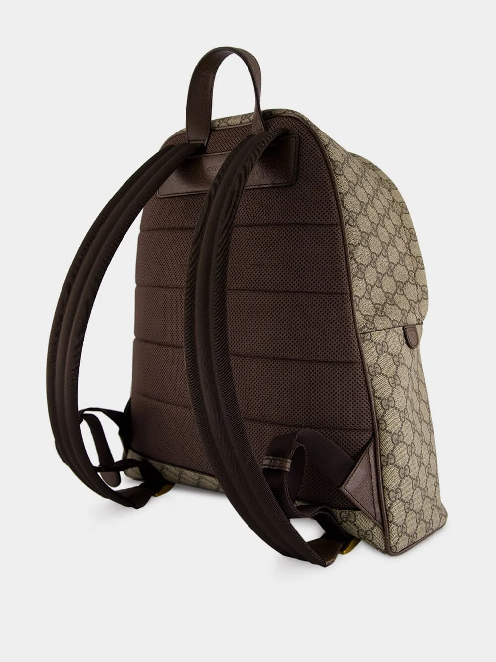 Beige GG Monogram Twill Backpack sold by Fashion Clinic product image thumbnail 4