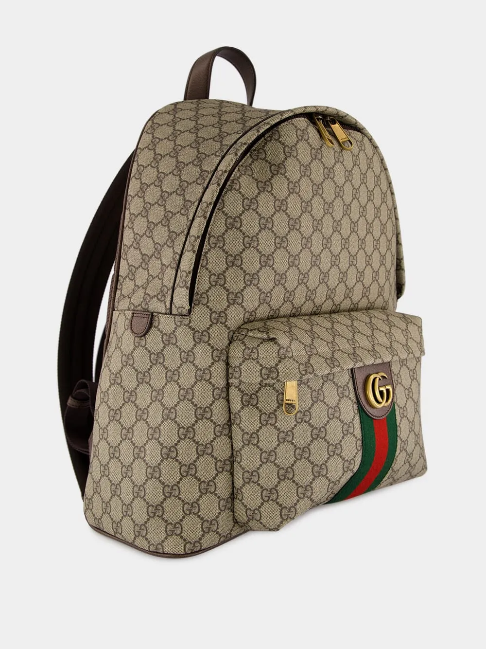 Beige GG Monogram Twill Backpack sold by Fashion Clinic product image thumbnail 2
