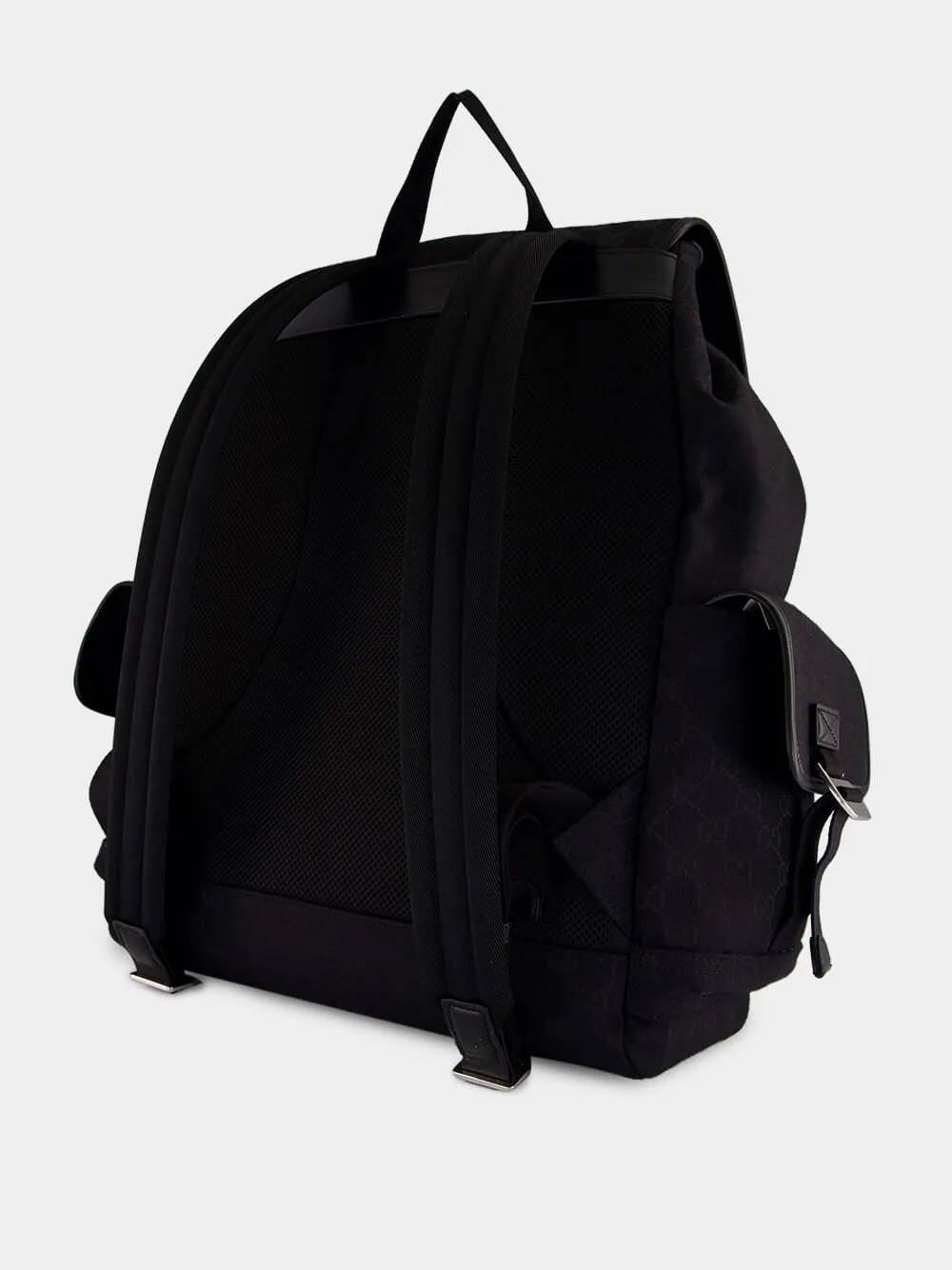 Black GG Canvas Large Backpack sold by Fashion Clinic product image thumbnail 4