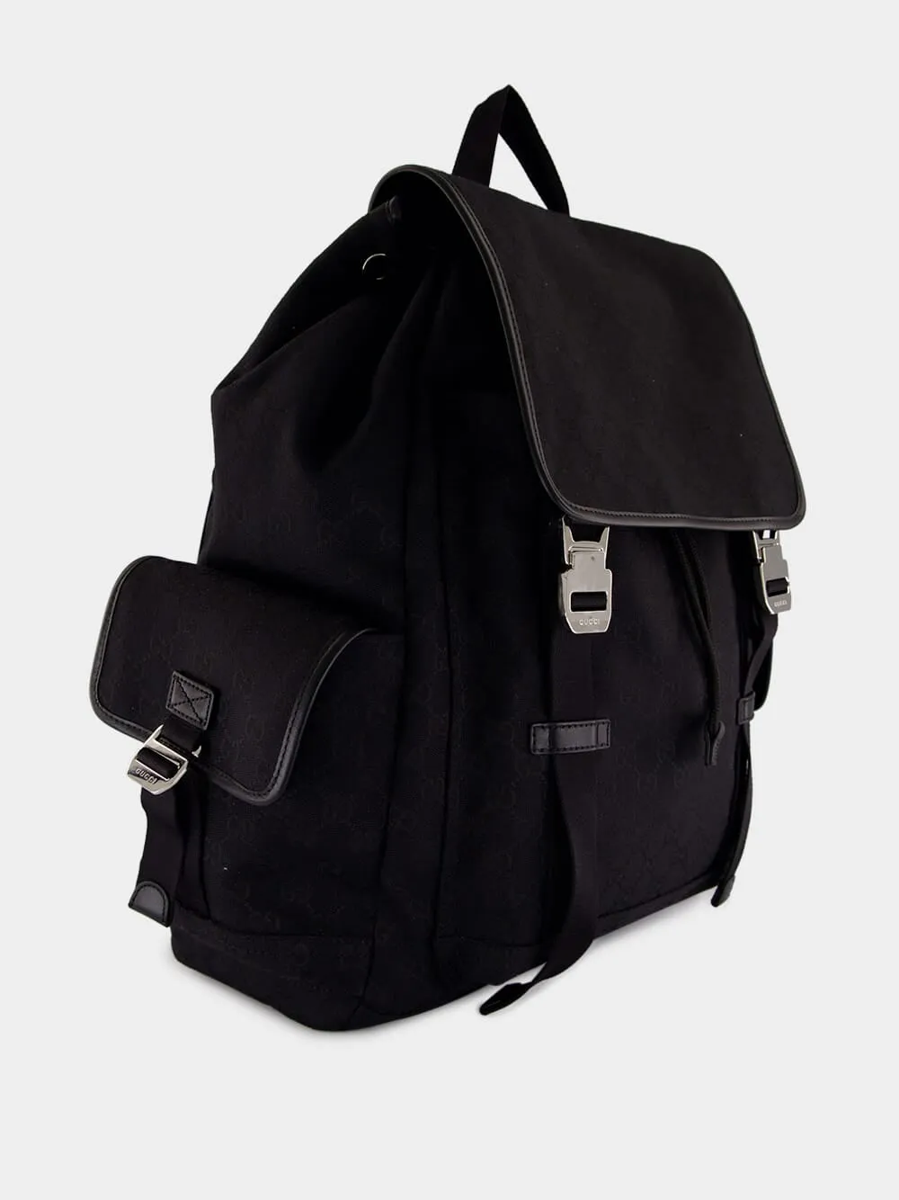 Black GG Canvas Large Backpack sold by Fashion Clinic product image thumbnail 2