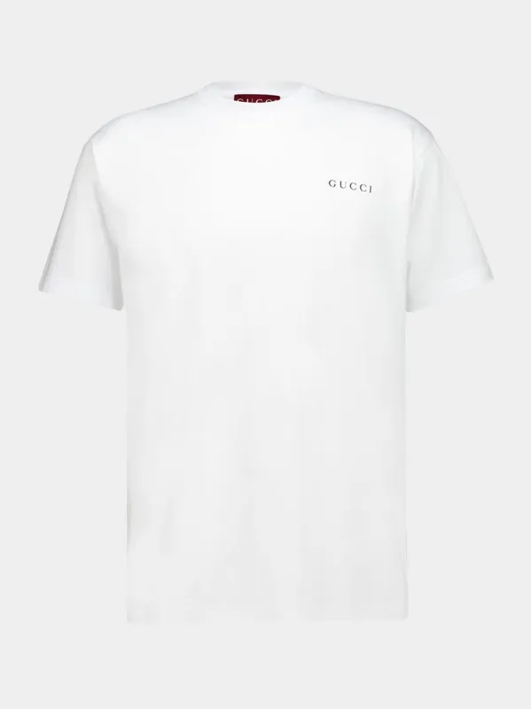 White Regular Fit Symbol Print T-Shirt made by Gucci