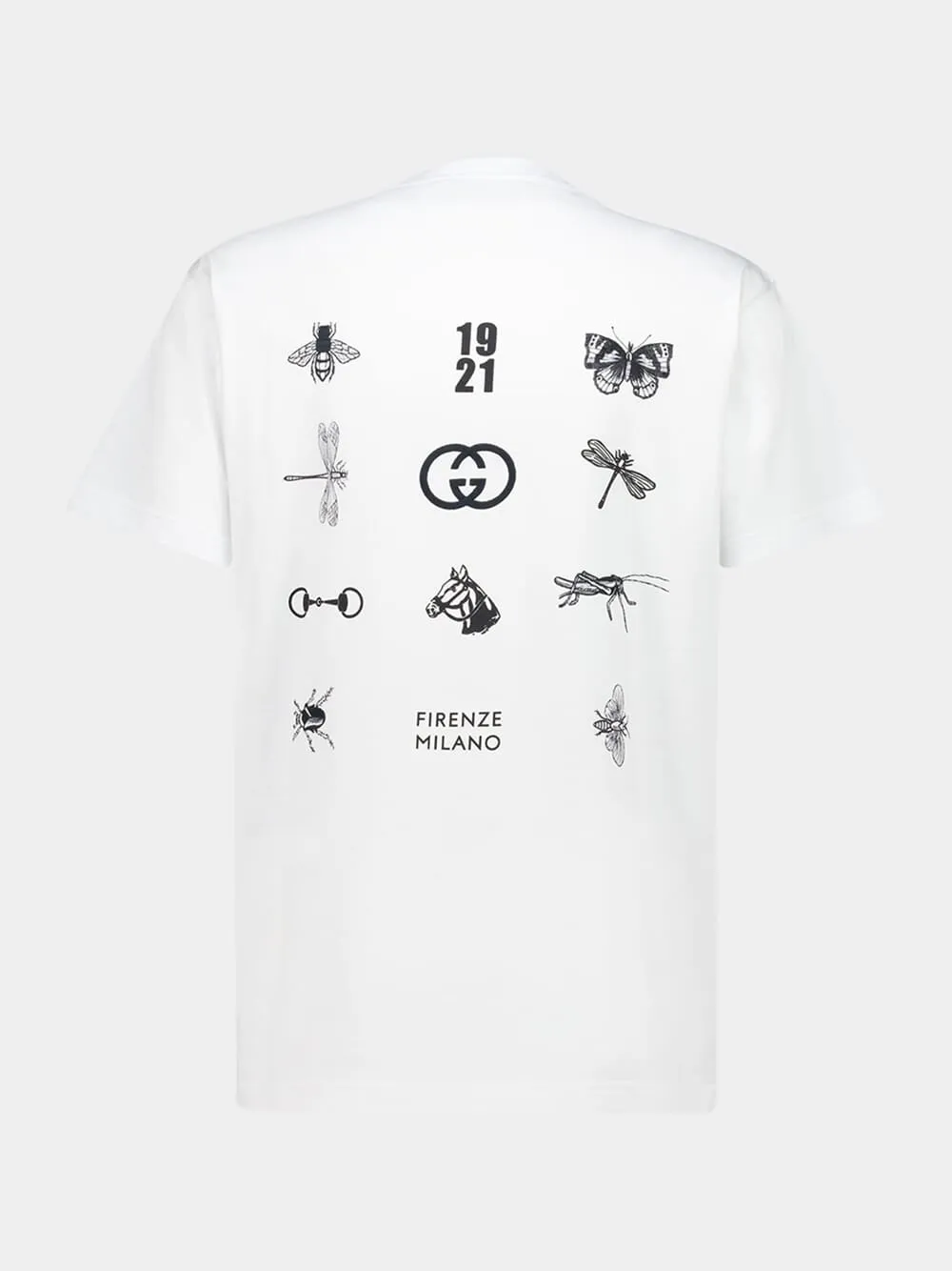 White Regular Fit Symbol Print T-Shirt sold by Fashion Clinic product image thumbnail 2