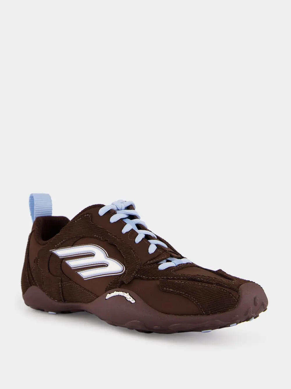 Brown and Light Blue Monday Ultra Sneakers sold by Fashion Clinic product image thumbnail 2