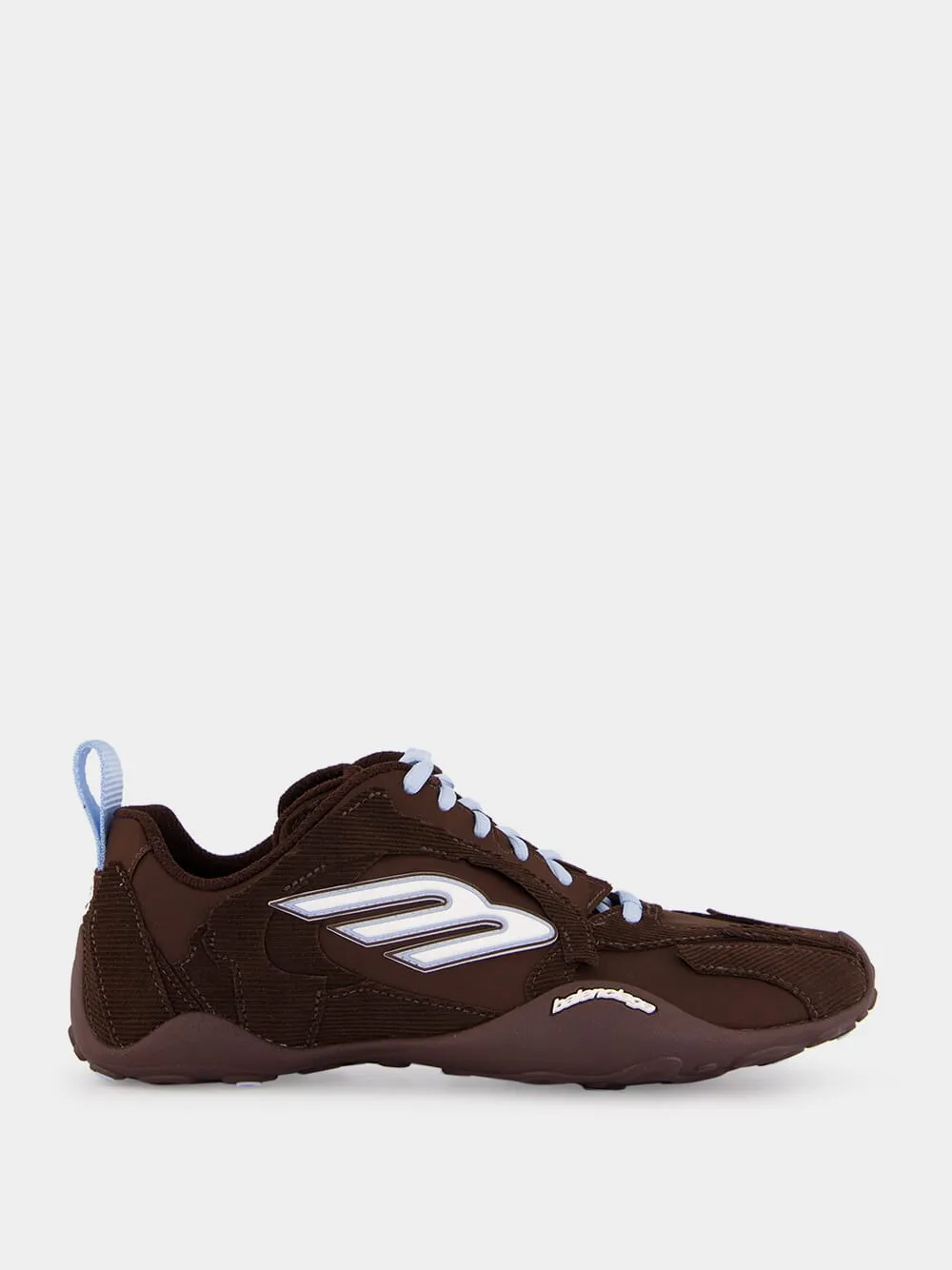 Brown and Light Blue Monday Ultra Sneakers sold by Fashion Clinic