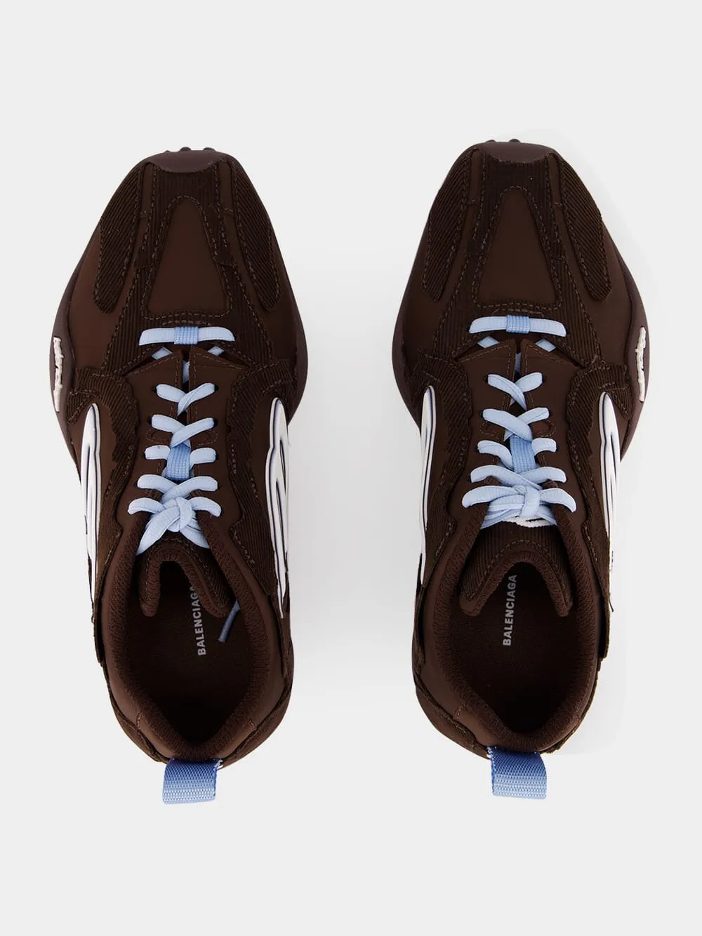Brown and Light Blue Monday Ultra Sneakers sold by Fashion Clinic product image thumbnail 5