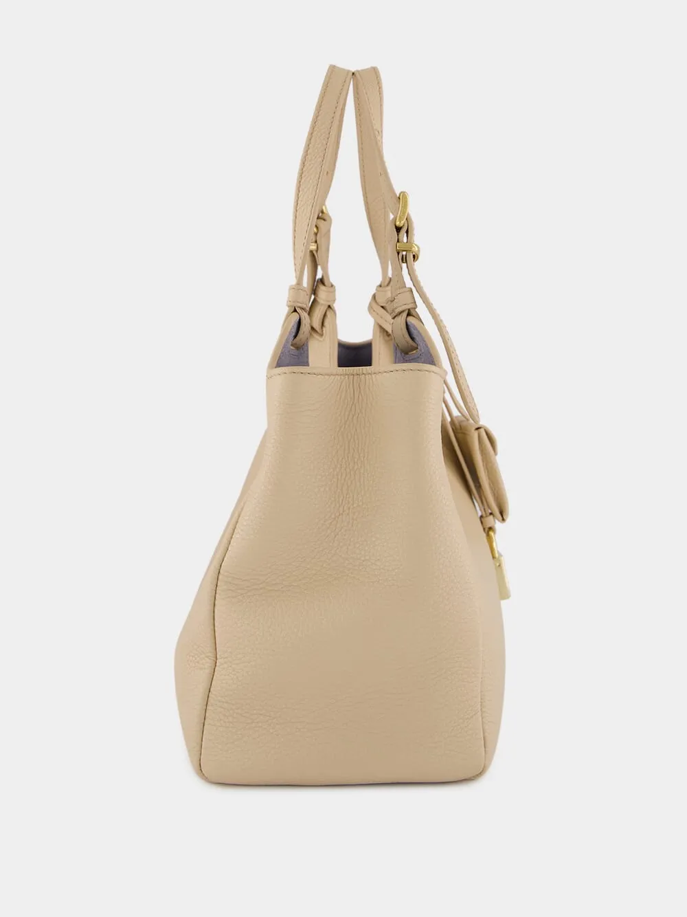 Beige Calf Leather Handbag sold by Fashion Clinic product image thumbnail 4