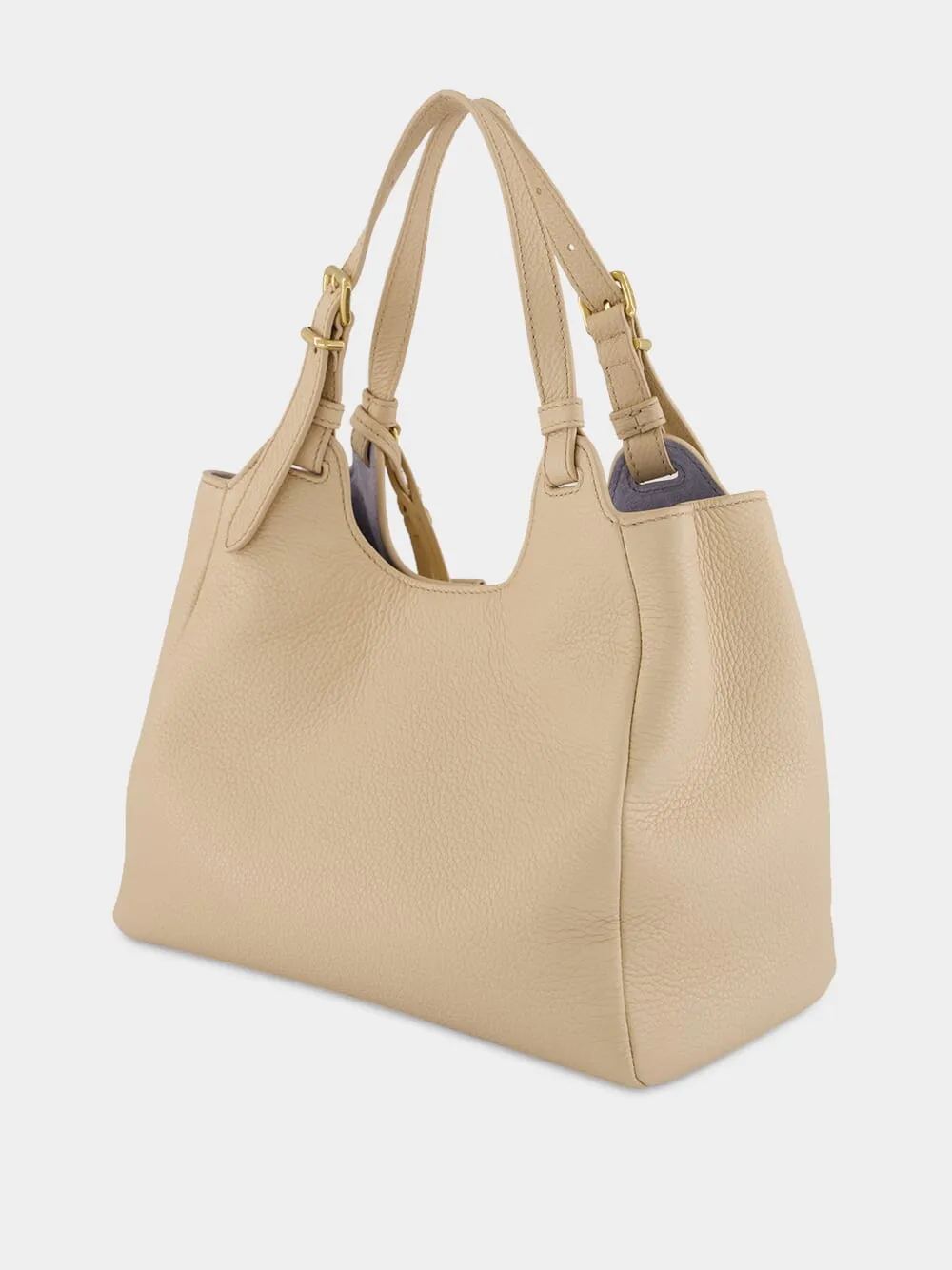 Beige Calf Leather Handbag sold by Fashion Clinic product image thumbnail 5