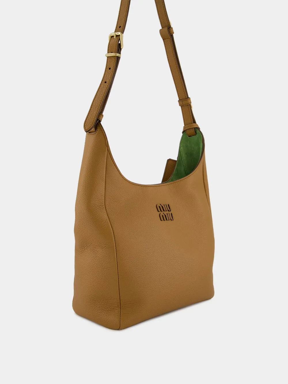 Caramel Calf Leather Hobo Bag sold by Fashion Clinic product image thumbnail 2