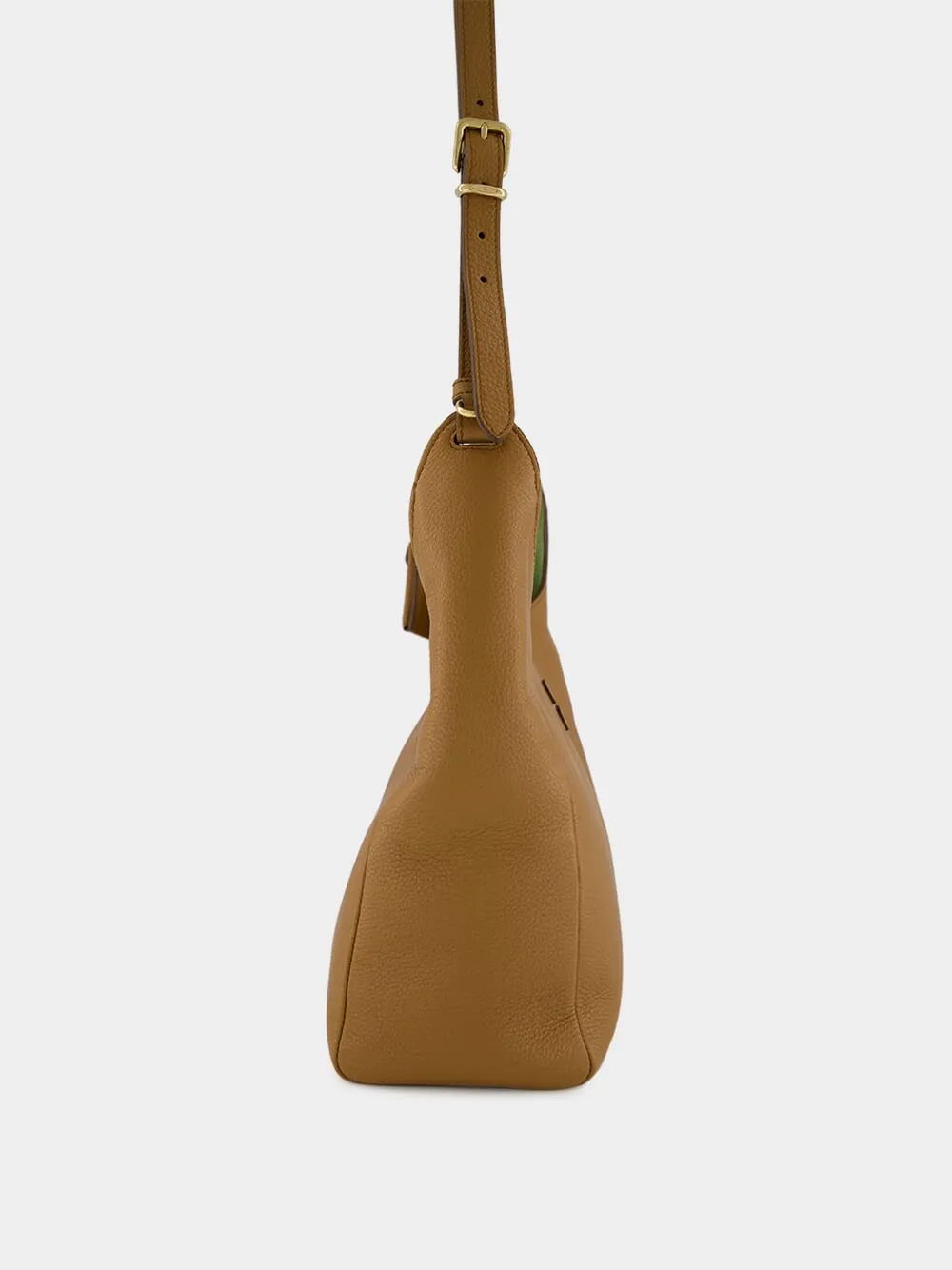Caramel Calf Leather Hobo Bag sold by Fashion Clinic product image thumbnail 3