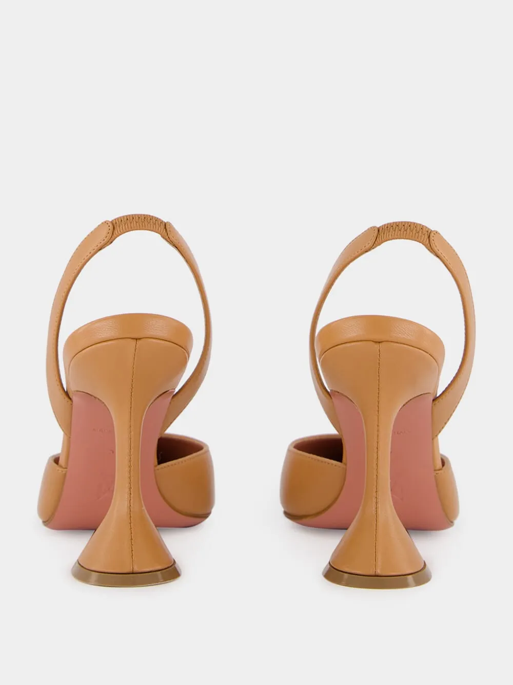 Latte Holli 95 Slingback Pumps in Nappa Leather sold by Fashion Clinic product image thumbnail 5