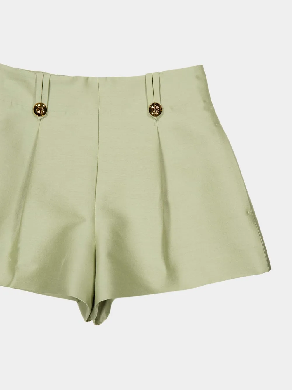 Palm Luna Wool Silk Tailored Shorts sold by Fashion Clinic product image thumbnail 5