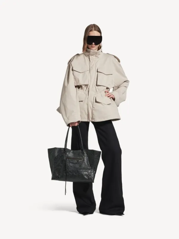 Le City Medium Tote Bag in Black Lambskin sold by Fashion Clinic