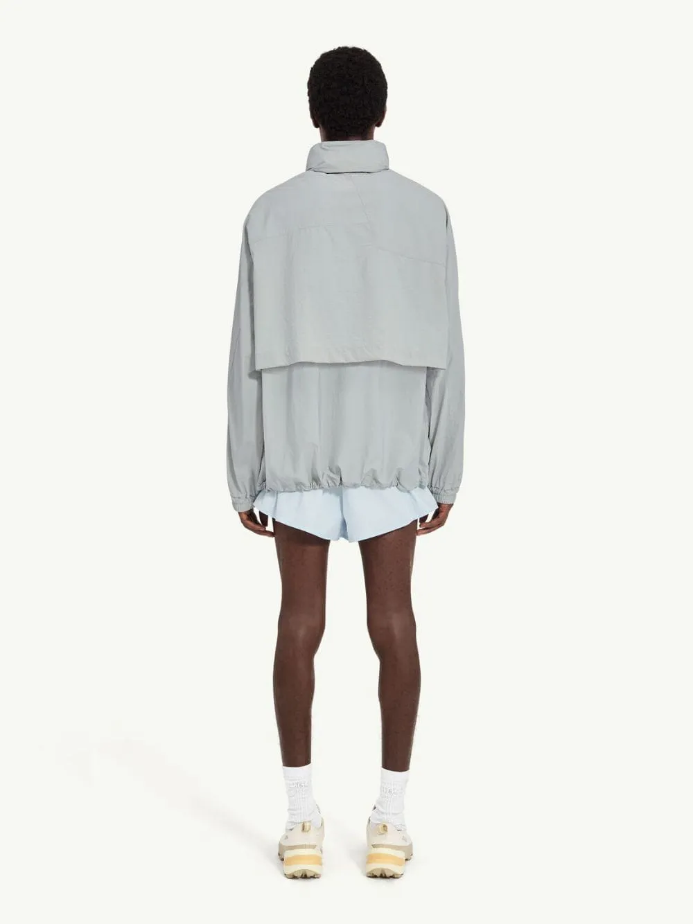 Sage Grey Nylon Windbreaker Jacket sold by Fashion Clinic product image thumbnail 4