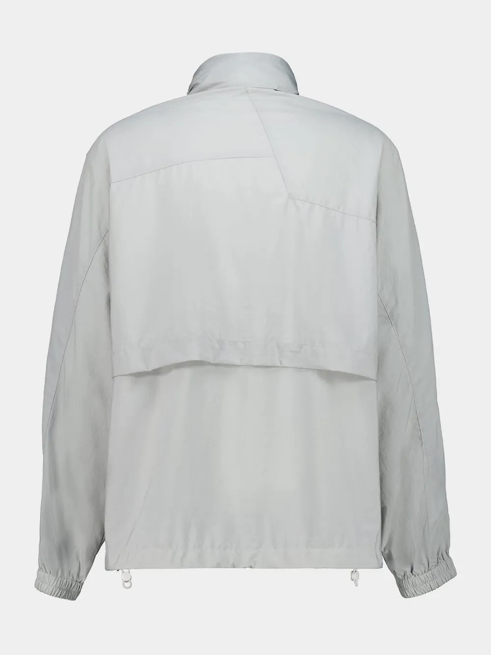 Sage Grey Nylon Windbreaker Jacket sold by Fashion Clinic product image thumbnail 3
