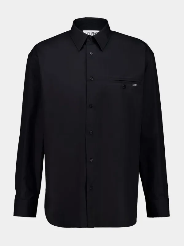 Anthracite Tailored Cotton Shirt made by Maison Margiela