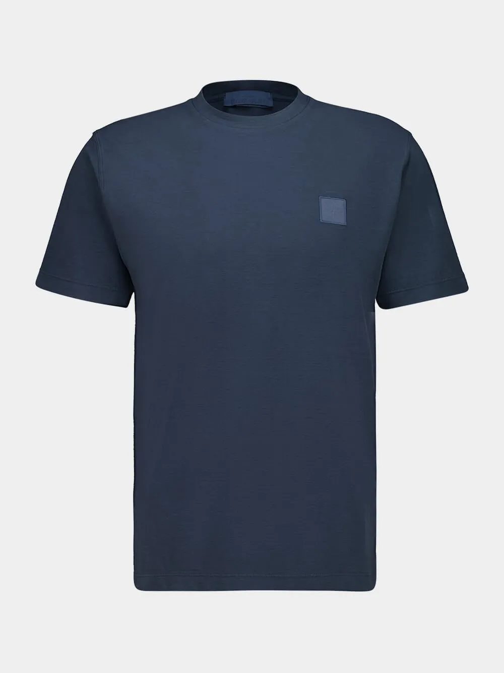 Slate Blue Cotton T-Shirt sold by Fashion Clinic