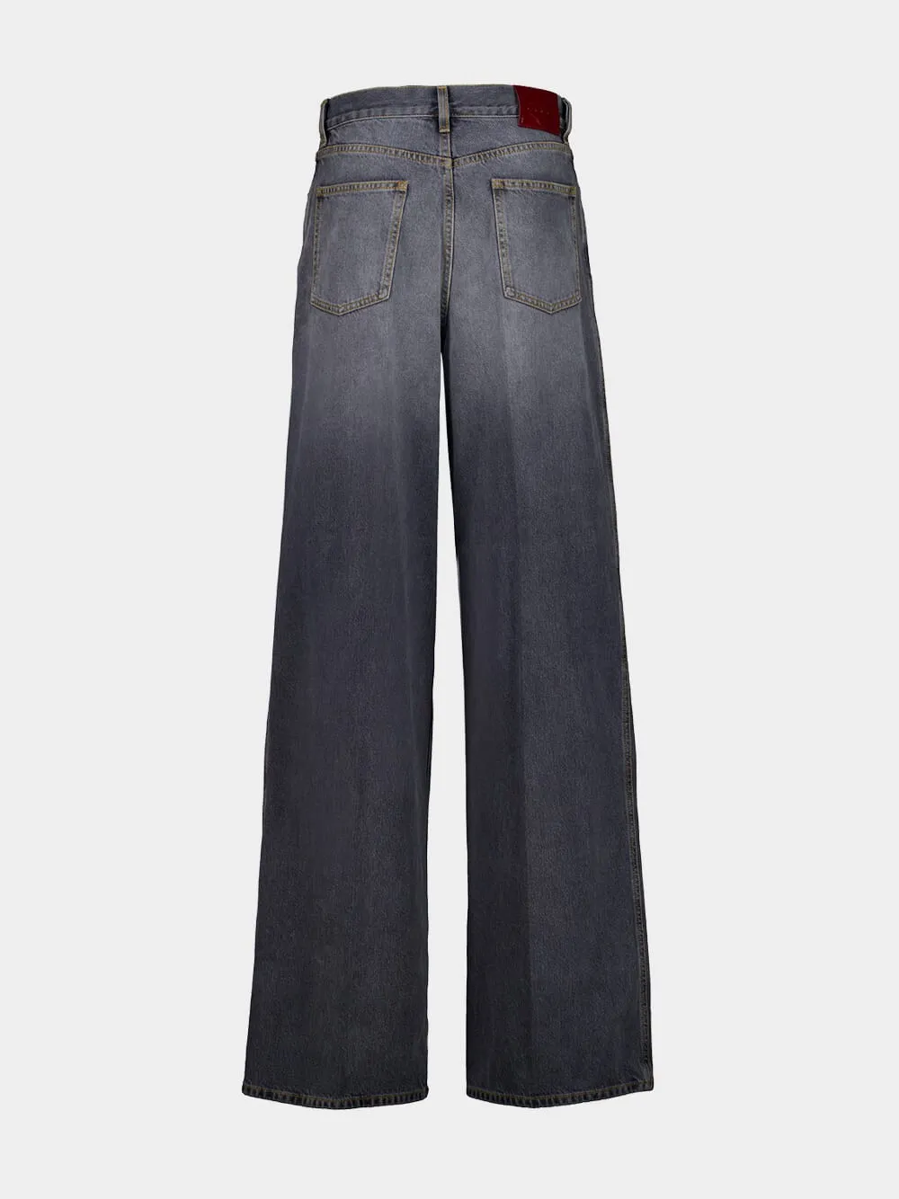 Dark Grey Wide-Leg Denim Trousers sold by Fashion Clinic product image thumbnail 2