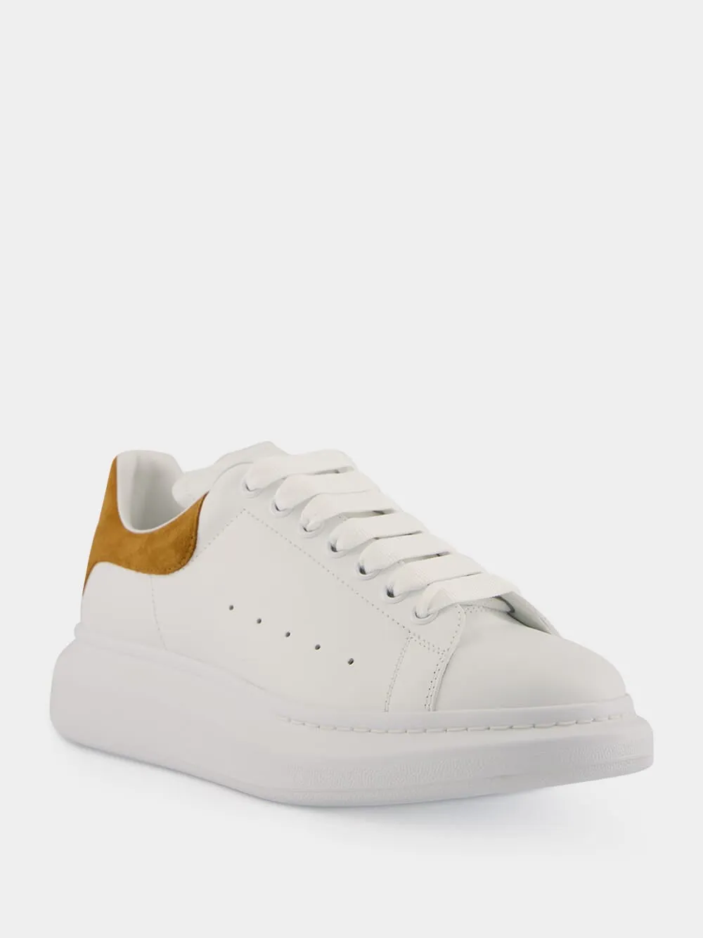 White and Tan Oversized Sneaker in Calf Leather sold by Fashion Clinic product image thumbnail 2