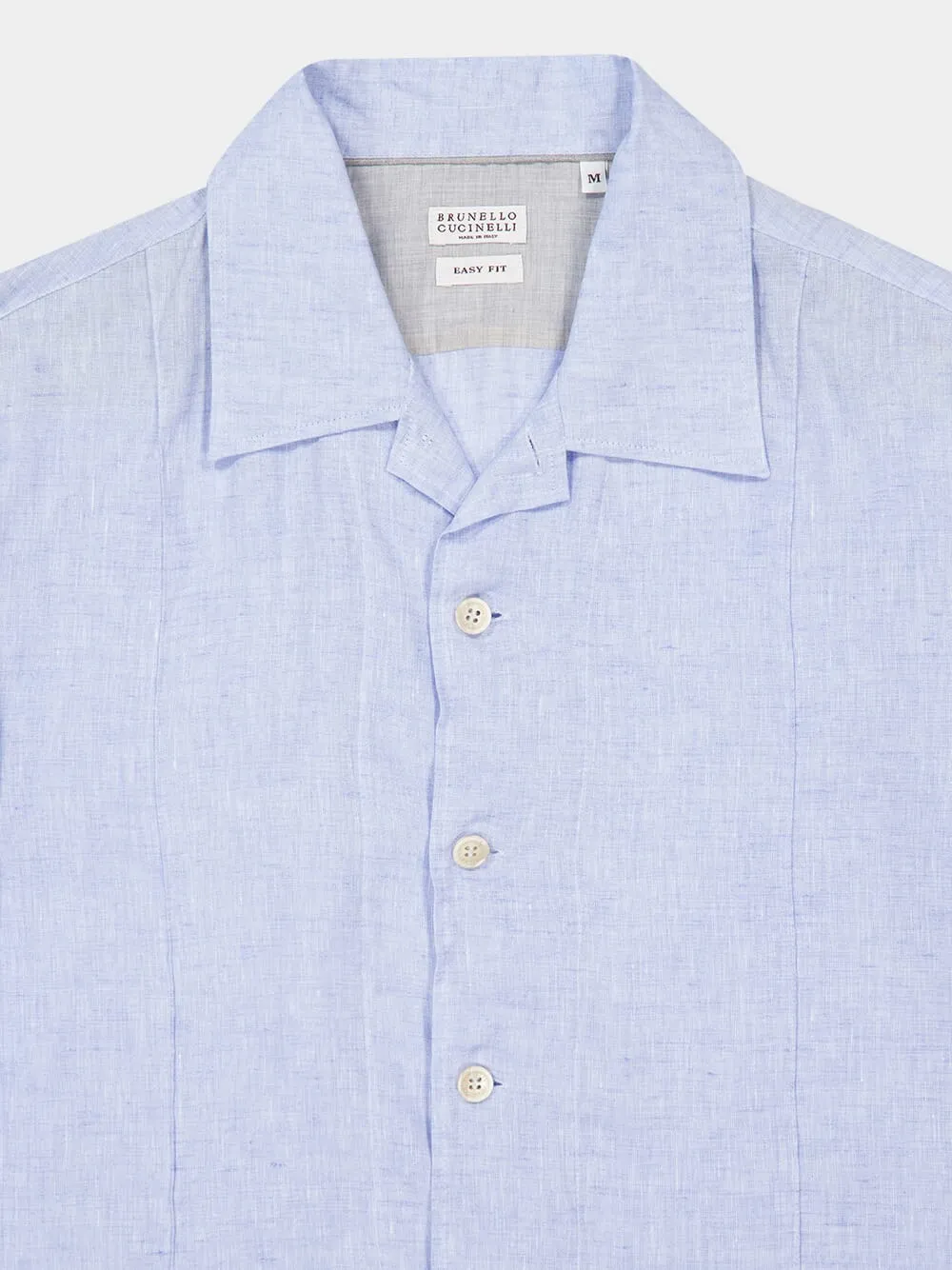 Cloud Blue Linen Shirt sold by Fashion Clinic product image thumbnail 3