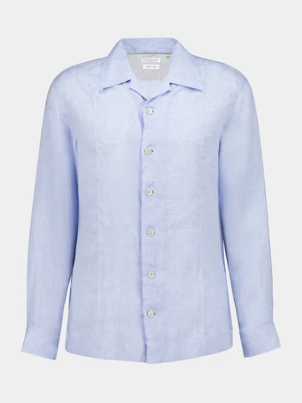 Cloud Blue Linen Shirt sold by Fashion Clinic