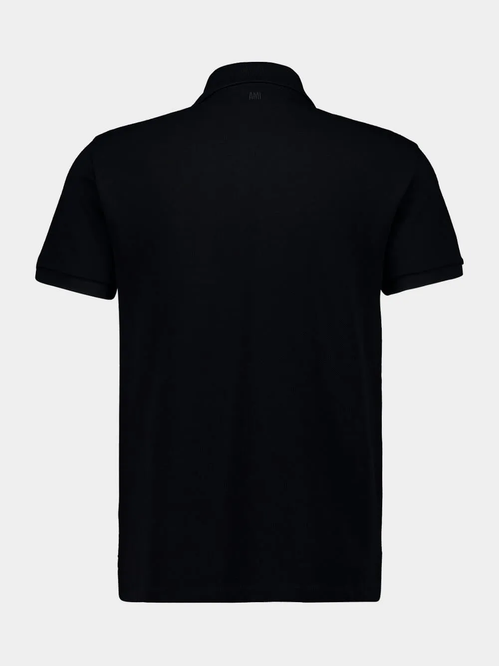 Black Cotton Ami de Coeur Polo Shirt sold by Fashion Clinic product image thumbnail 2