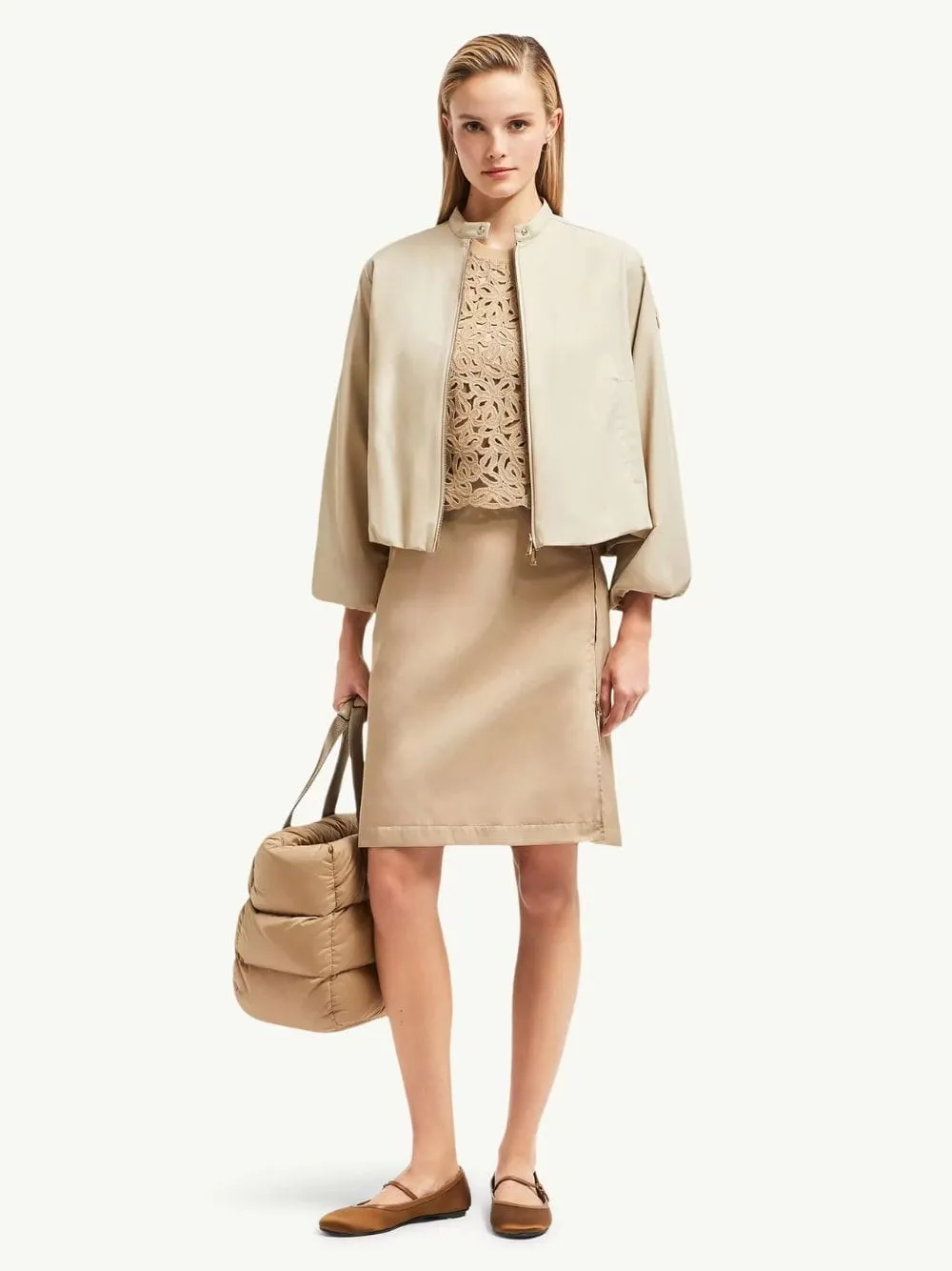 Light Beige Gruissan Padded Jacket sold by Fashion Clinic