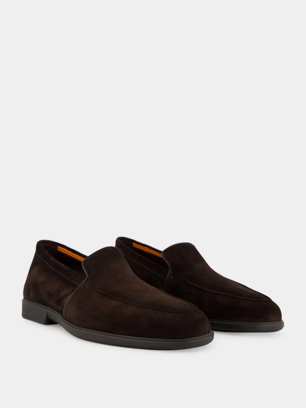 Brown Suede Calf Leather Loafers sold by Fashion Clinic product image thumbnail 3