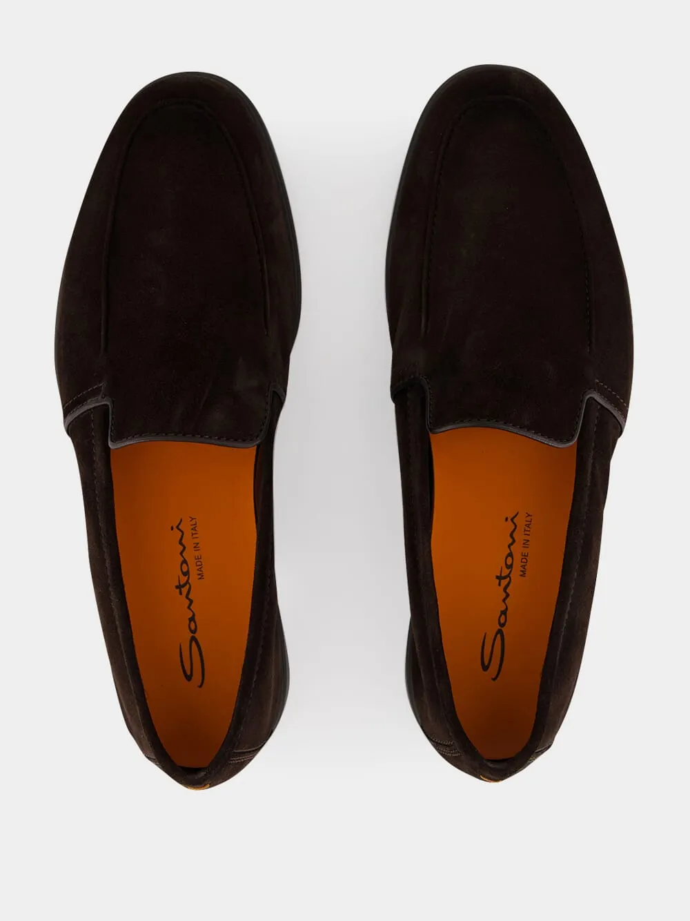 Brown Suede Calf Leather Loafers sold by Fashion Clinic product image thumbnail 4