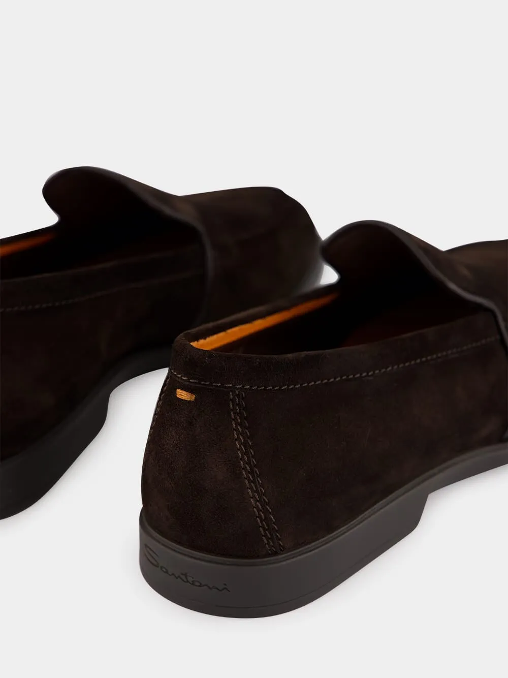 Brown Suede Calf Leather Loafers sold by Fashion Clinic product image thumbnail 5