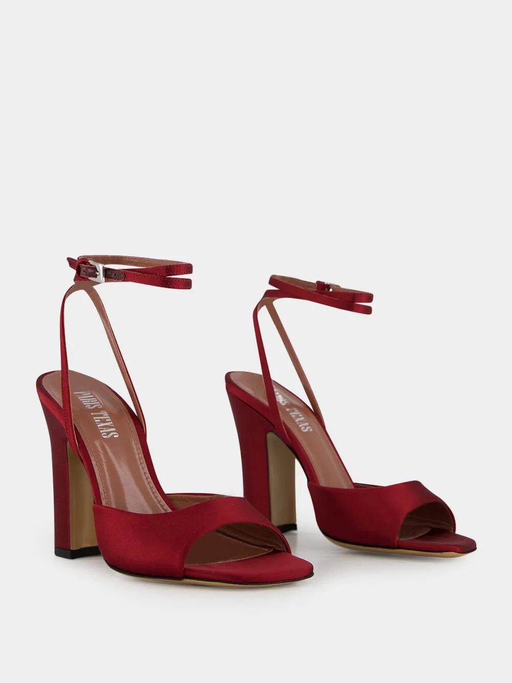 Lara Rouge Noir Satin Sandal sold by Fashion Clinic product image thumbnail 3