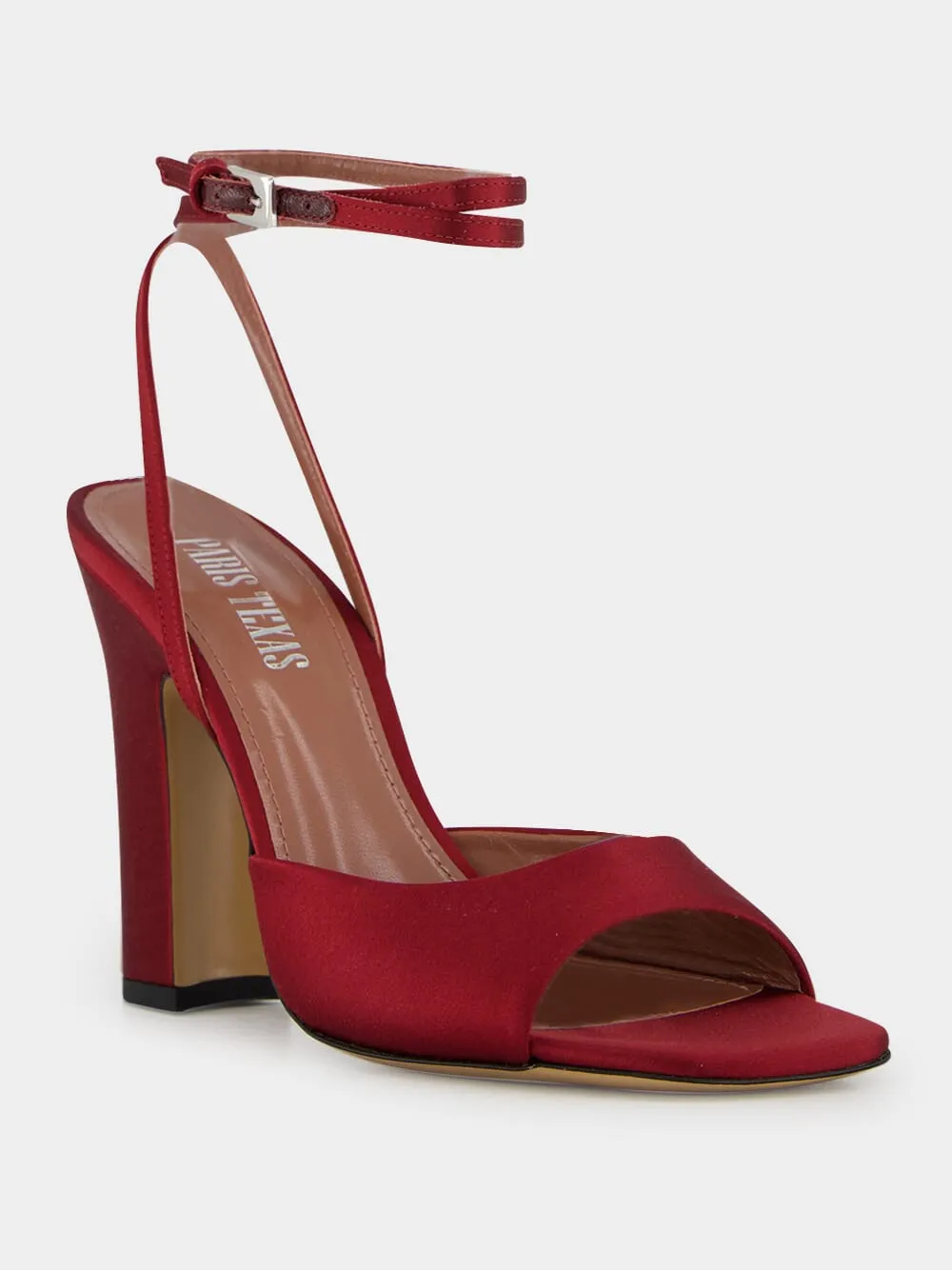 Lara Rouge Noir Satin Sandal sold by Fashion Clinic product image thumbnail 2