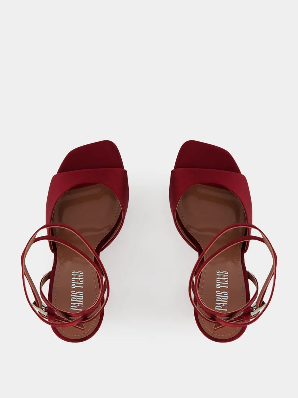 Lara Rouge Noir Satin Sandal sold by Fashion Clinic product image thumbnail 4