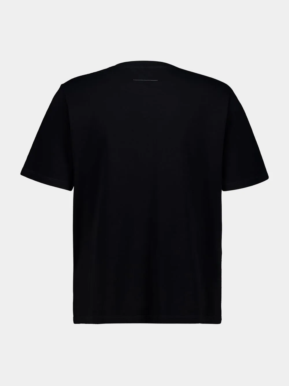 Black Logo Cotton T-Shirt sold by Fashion Clinic product image thumbnail 2