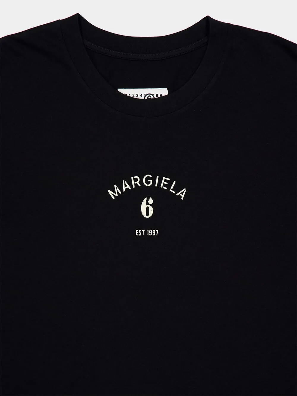 Black Logo Cotton T-Shirt sold by Fashion Clinic product image thumbnail 3