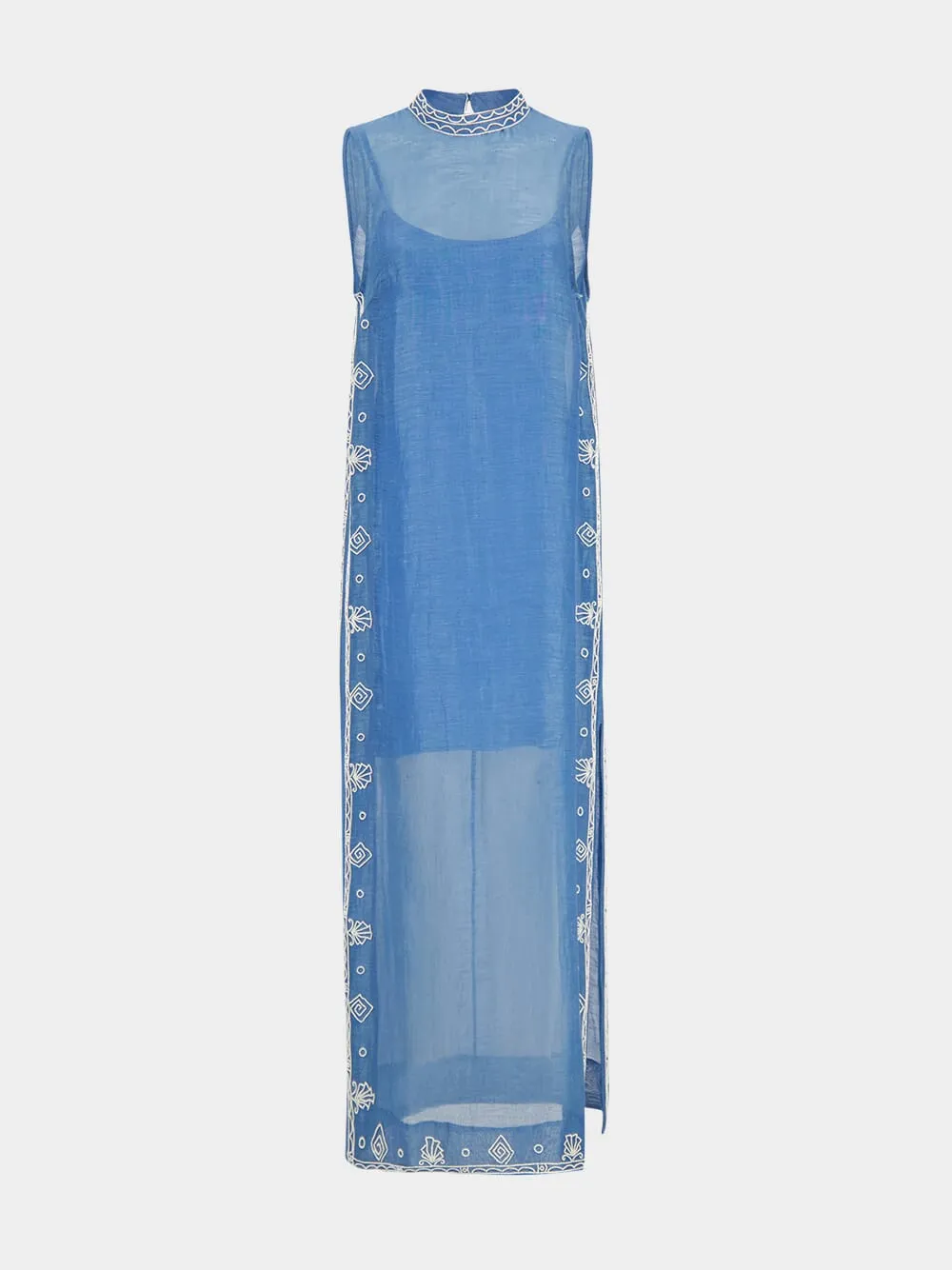 Blue Yasmeen Embellished Midi Dress sold by Fashion Clinic product image thumbnail 2