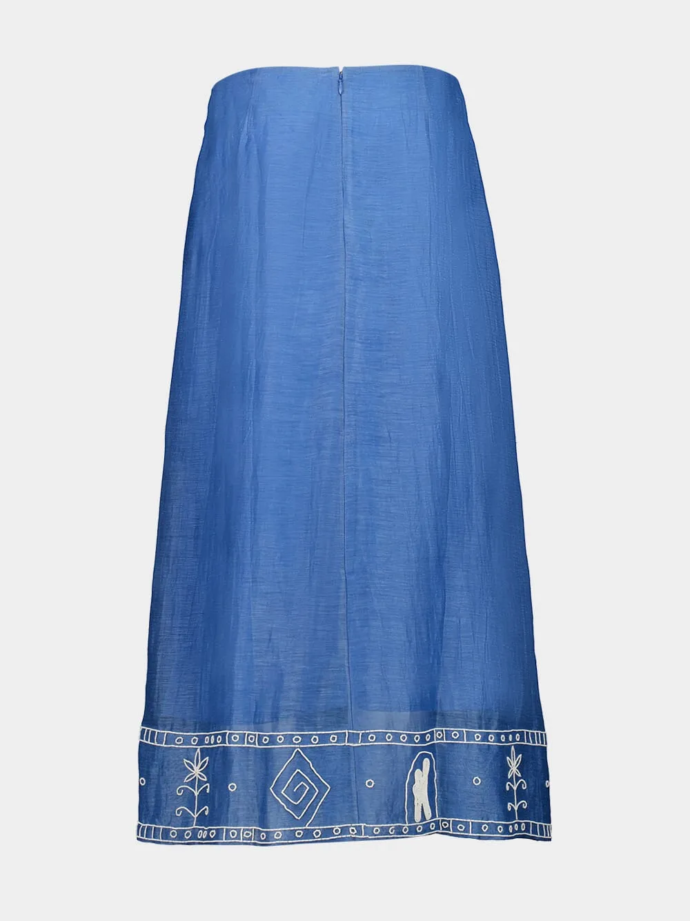 Blue Yasmeen Embellished Skirt sold by Fashion Clinic product image thumbnail 3