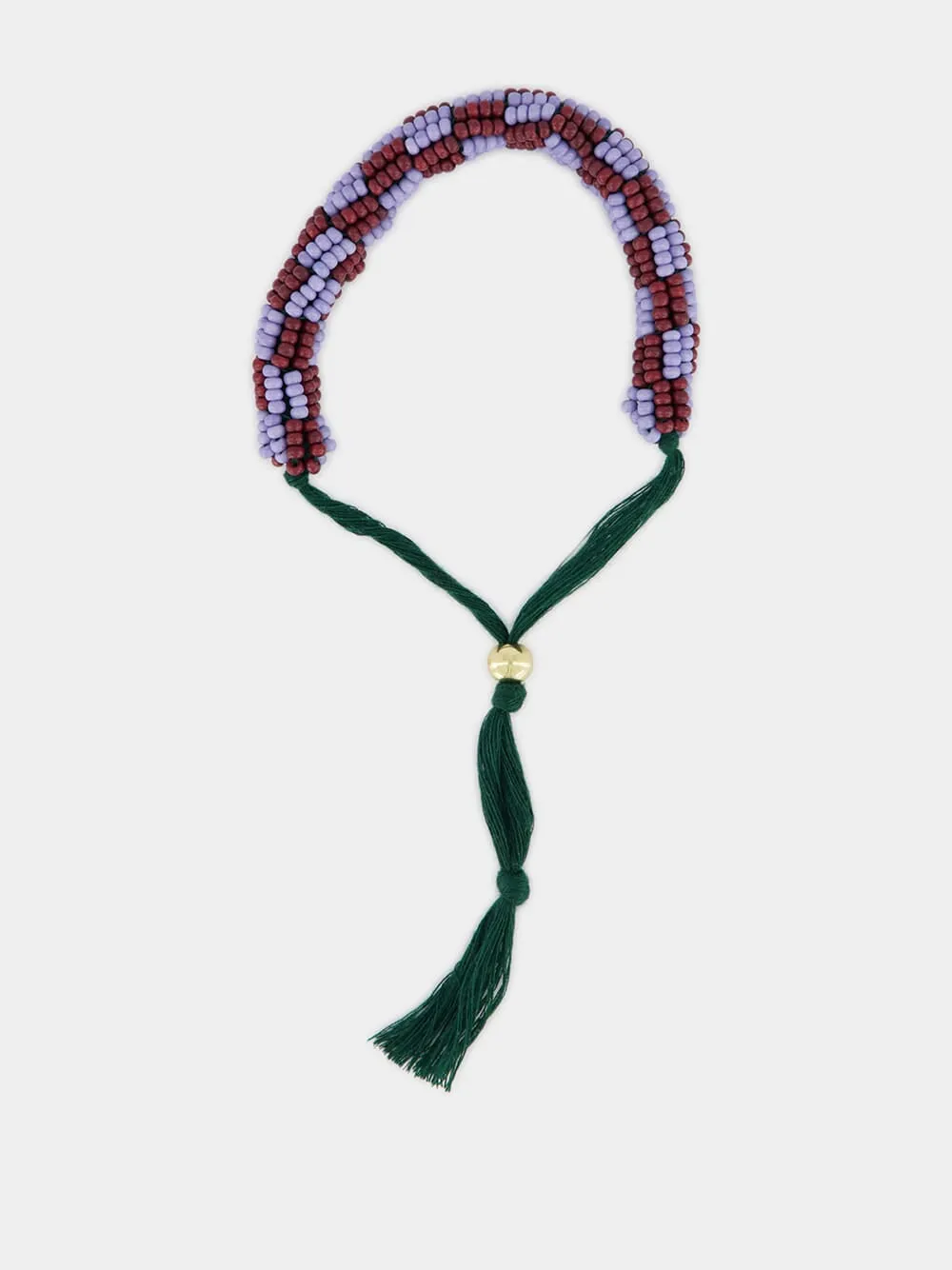 Brown and Blue Le Jardin Bunch Bead Bracelet sold by Fashion Clinic product image thumbnail 3