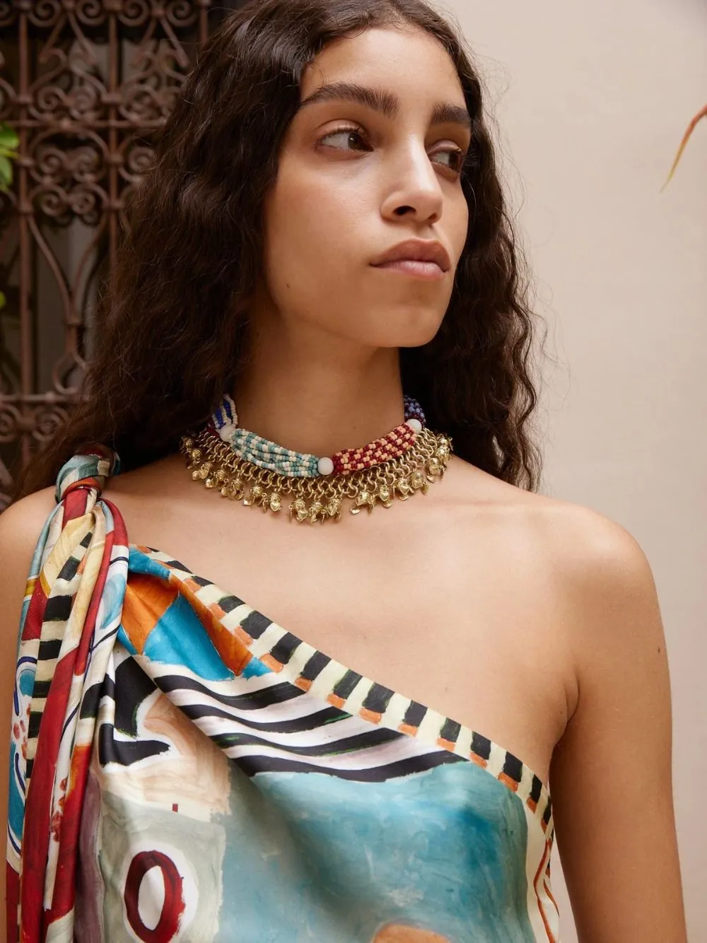 Multicolour Le Jardin Bunch Bead Necklace sold by Fashion Clinic