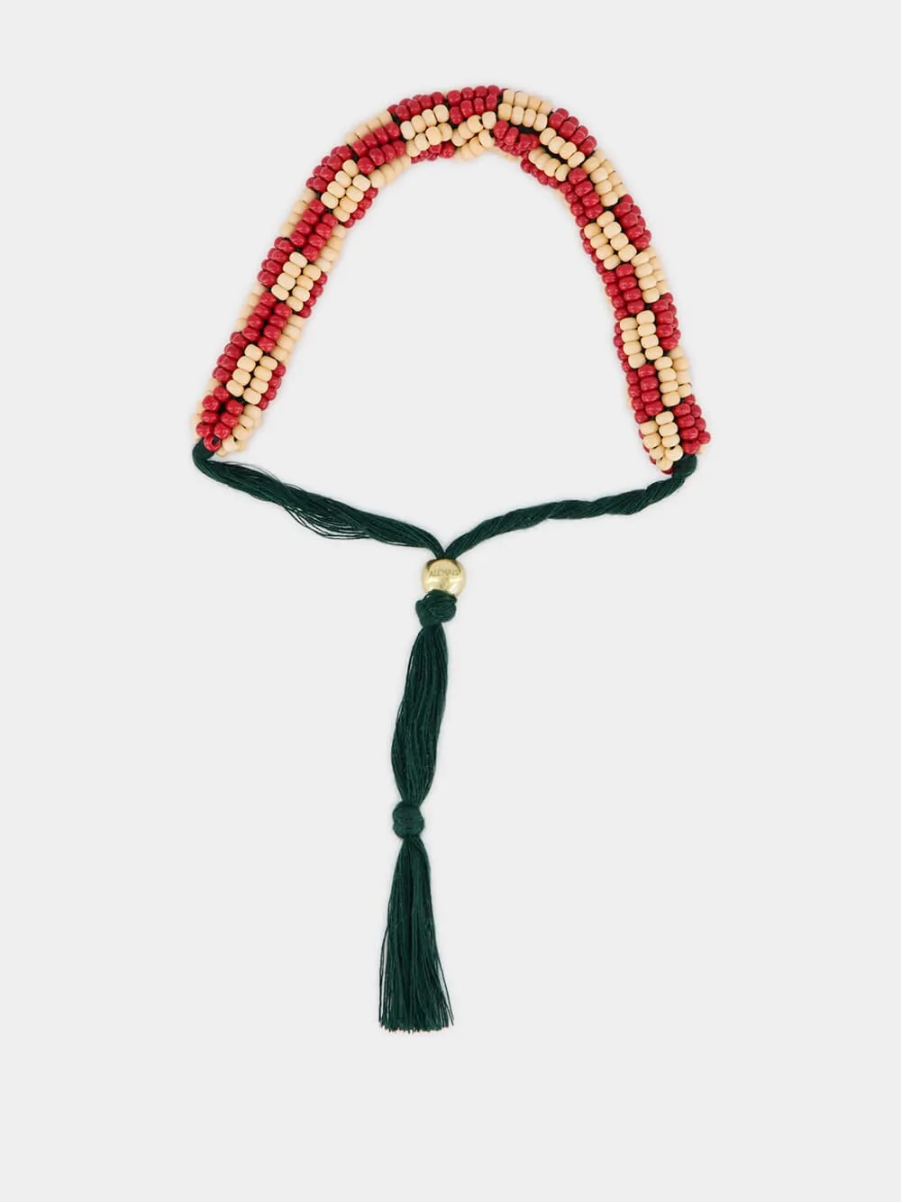 Clay and Cream Le Jardin Bunch Bead Bracelet sold by Fashion Clinic product image thumbnail 3